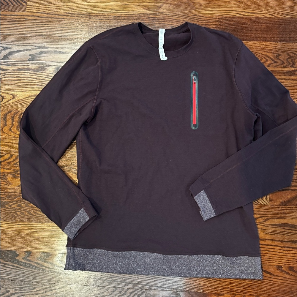Men’s burgundy lululemon sweater - size XL